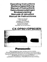 Panasonic CXDP801E Bedienungsanleitung