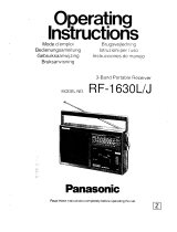 Panasonic RF1630 Bedienungsanleitung