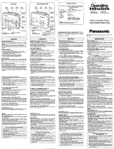 Panasonic RQP205 Benutzerhandbuch