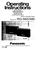 Panasonic rq-s60 Benutzerhandbuch