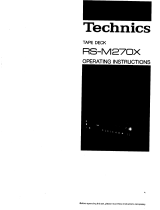 Panasonic RSM270 Bedienungsanleitung