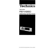 Technics RSM260 Bedienungsanleitung
