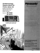 Panasonic SC-AK28 Bedienungsanleitung