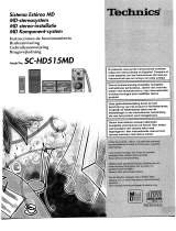 Panasonic SCHD515MD Bedienungsanleitung