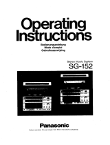 Panasonic SG152 Bedienungsanleitung