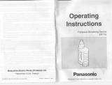 Panasonic ER115 Bedienungsanleitung