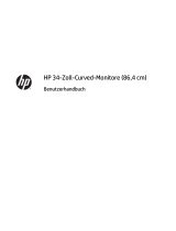HP Z Display Z34c 34-inch Ultra Wide Curved Display Benutzerhandbuch