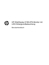 HP EliteDisplay E190i 18.9-inch LED Backlit IPS Monitor Benutzerhandbuch
