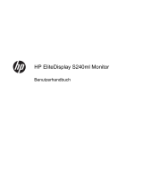HP EliteDisplay S240ml 23.8-in IPS LED Backlit MHL Monitor Benutzerhandbuch