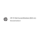 HP Pavilion 27c 27-in Curved Display Benutzerhandbuch