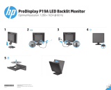 HP ProDisplay P19A 19-inch LED Backlit Monitor Installationsanleitung