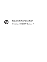 HP ProDesk 400 G2.5 Base Model Small Form Factor PC Referenzhandbuch