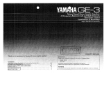 Yamaha GE-3 Bedienungsanleitung
