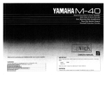 Yamaha M-40 Bedienungsanleitung