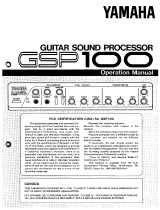 Yamaha GSP100 Bedienungsanleitung