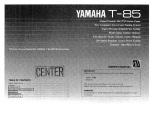 Yamaha T-85 Bedienungsanleitung