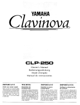 Yamaha Electronic Keyboard CLP-250 Benutzerhandbuch