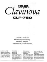 Yamaha Electronic Keyboard CLP-760 Benutzerhandbuch