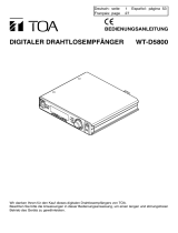 TOA WT-D5800 EC4/EC7/EG1/-G1/GG1/RH1 Benutzerhandbuch