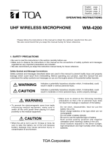 TOA WM-4200 A01 Benutzerhandbuch