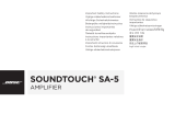Bose SoundTouch SA-5 amplifier Benutzerhandbuch