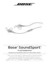 Bose SoundSport® in-ear headphones — Samsung Galaxy® models Bedienungsanleitung