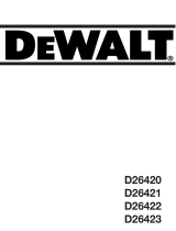 DeWalt D26422 Bedienungsanleitung