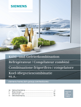Siemens KGE39EICP Kühl-gefrierkombination Bedienungsanleitung