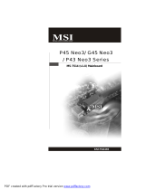 MSI P45 NEO3 Bedienungsanleitung