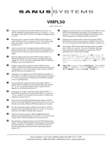 Sanus VISIONMOUNT FLAT PANEL WALL MOUNT-VMPL50 Bedienungsanleitung
