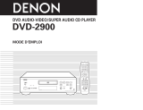 Denon DVD-2900 Bedienungsanleitung