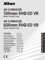 Nikon AF-I Nikkor 500 mm f/ 4 D IF ED Lens Bedienungsanleitung