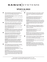 Sanus VISIONMOUNT COMPONENT SHELF-VF2021VF2022 Bedienungsanleitung