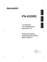 Sharp PN-655RE Bedienungsanleitung