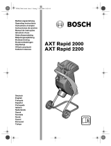 Bosch axt rapid 2000 Bedienungsanleitung