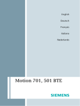 Siemens Motion 501 BTE Bedienungsanleitung