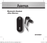 Hama BLUETOOTH-HEADSET DUO-STEREO Bedienungsanleitung