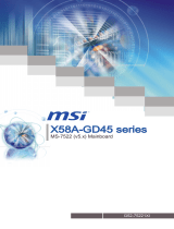 MSI X58A-GD45 Bedienungsanleitung