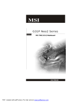 MSI G31P NEO2 Bedienungsanleitung