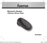 Hama BLUETOOTH-HEADSET TATTOO DRIVER PACK Bedienungsanleitung