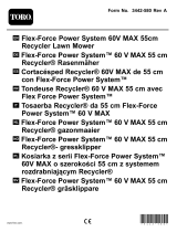 Toro Flex-Force Power System 60V MAX 55cm Recycler Lawn Mower Benutzerhandbuch