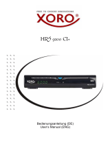 Xoro HRS 8560 Bedienungsanleitung