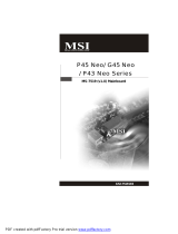 MSI P45 NEO Bedienungsanleitung