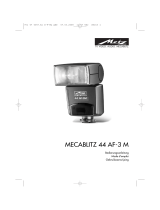 Metz mecablitz 44 AF-3 Minolta Bedienungsanleitung