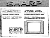 Sharp DV-25071S/28071S Bedienungsanleitung