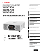 Canon XEED WUX5800 Benutzerhandbuch