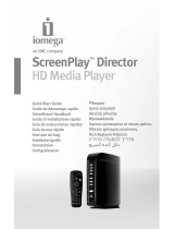 Iomega ScreenPlay™ Director HD Media Player USB 2.0/Ethernet/AV 1.0TB Bedienungsanleitung
