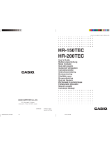 Casio HR-150TEC Benutzerhandbuch
