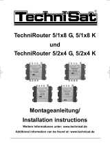 TechniSat TechniRouter 5/2x4 K (German) Montageanleitung