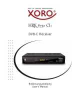 Xoro HRK 8750 CI+ Benutzerhandbuch